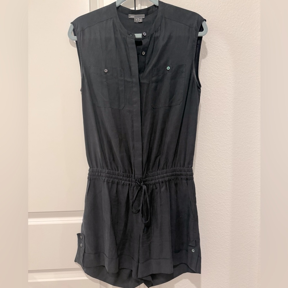 Vince Romper, Navy Blue, Size 6 Elastic Waist